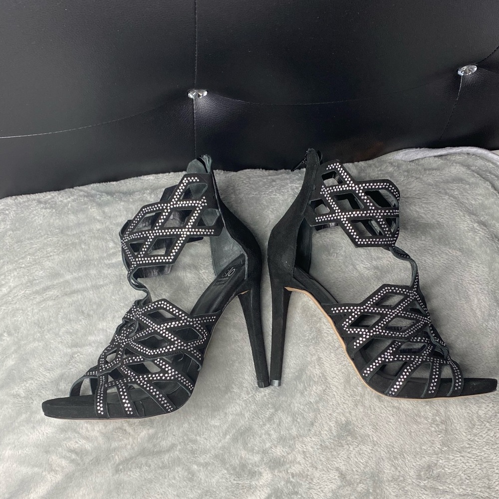 Isabella Lurusso Rhinestone Heels - Picture 3 of 7